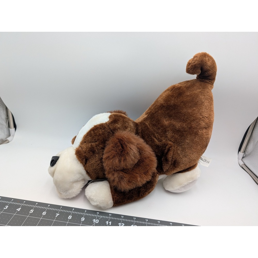 Play By Play Plush Dog Brown White Carnival 1993 Stuffed Animal Puppy